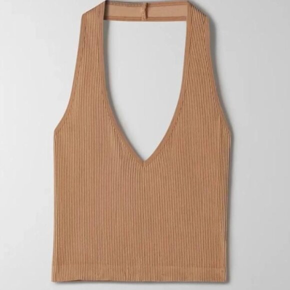 Aritzia Tops - Tan Sunday Best Halter Tank